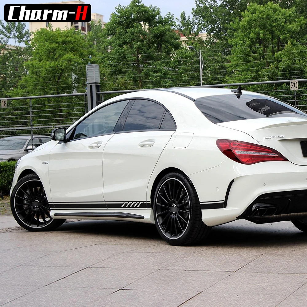Наклейки для Mercedes Benz CLA 45 W117 C117 X117 AMG 5D из углеродного волокна 1 стиль|vinyl decals