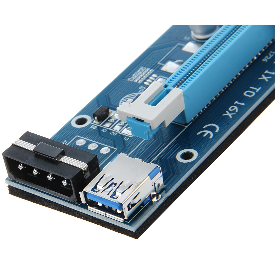 Для Semoic USB 3,0 PCI-E Express 1x to 16x Riser Board удлинитель адаптера с SATA кабелем