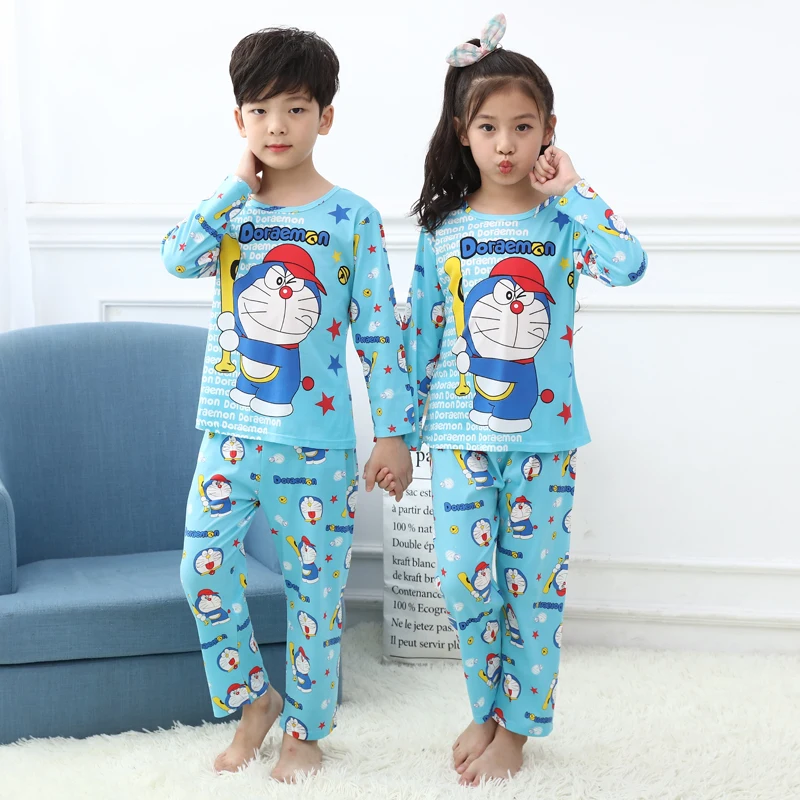 

Kids Pajamas Sets boys cartoon night suit Children cartoon Sleepwear Girls Pyjamas kids 100% Cotton nightwear Super soft Cosy