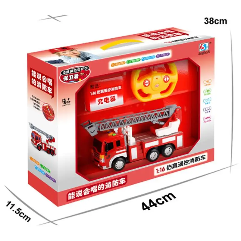 Горячая Распродажа Wltoys автомобиль с дистанционным управлением новая 1:16 пожарная