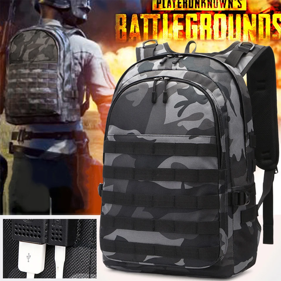 Мужской рюкзак для игры в PUBG школьные ранцы камуфляжный дорожный ранец Pubg с