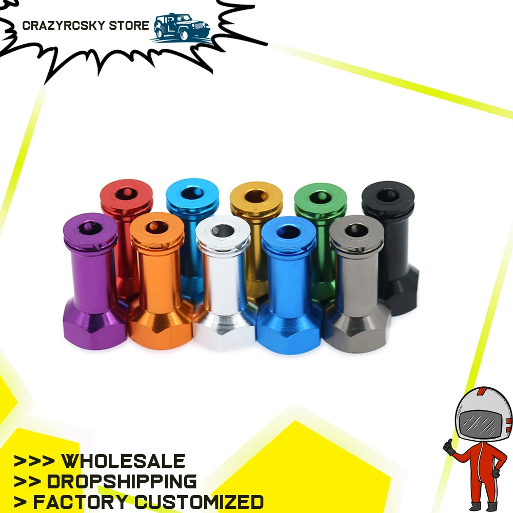 

4PCS Wheel Hex Hub Adaptor Extension 24mm Long 12mm Hex Diameter For Bigger Wheel For Rc Model Car 1/14 Lc Racing Full Series