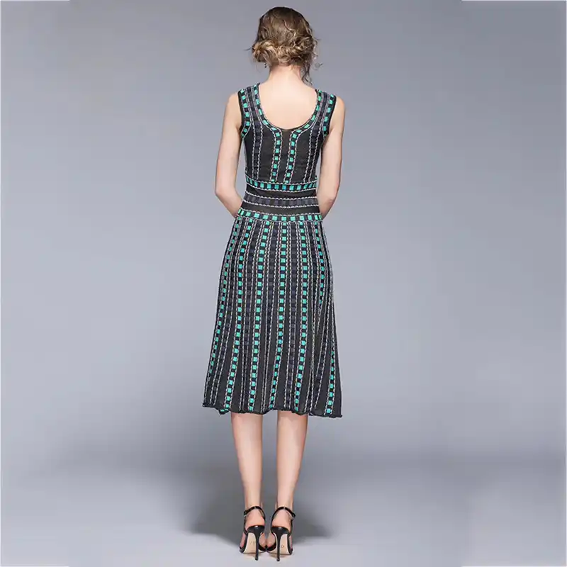 sweater over cocktail dress