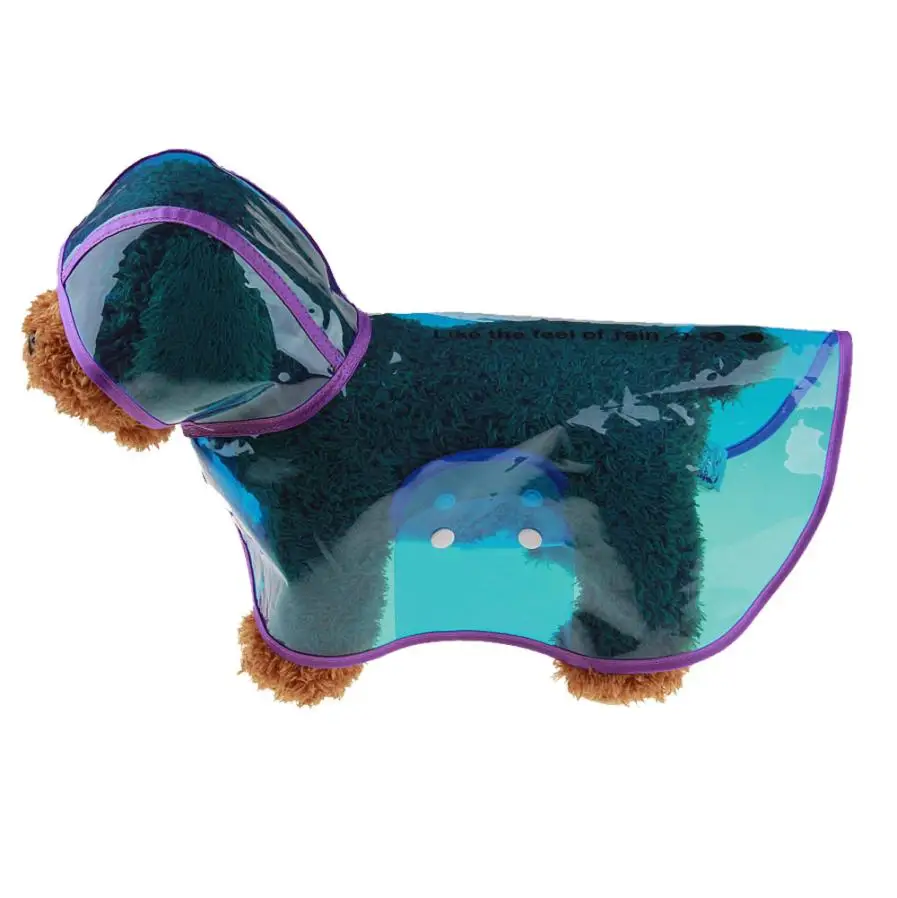 1 шт. домашний питомец собака щенок дождевик Pet с капюшоном водонепроницаемая куртка одежда