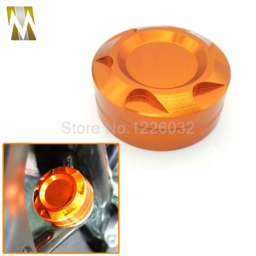 

2016 Orange Motorcycle Aluminum CNC Engine Rear Fluid Reservoir Cap Cover for KTM DUKE 125 200 390