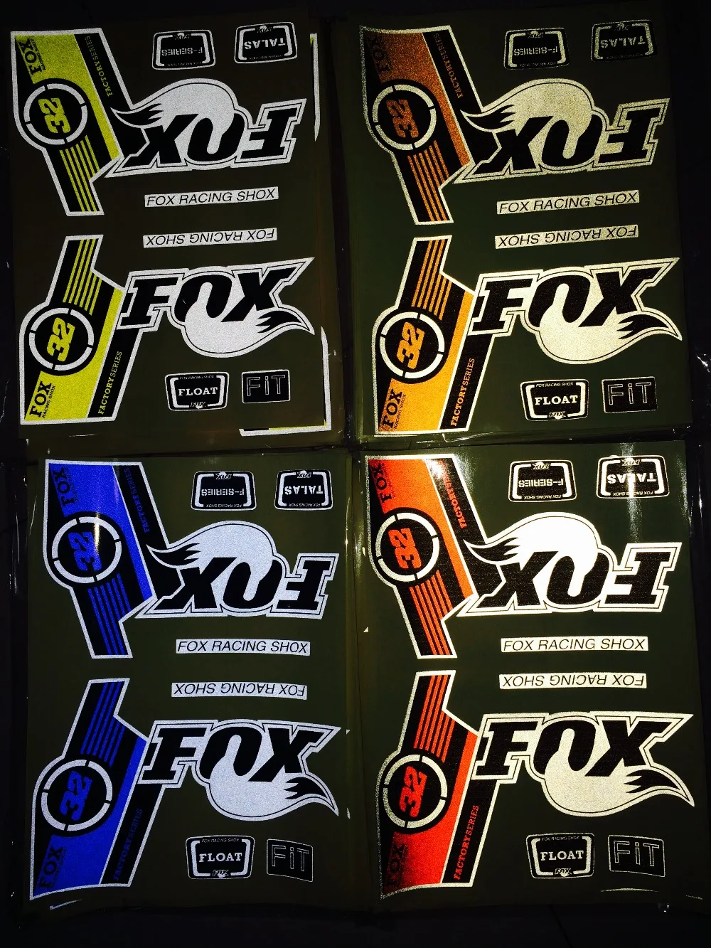 Светоотражающие дорожные горный велосипед кадров наклейки для Foxs фиксированные