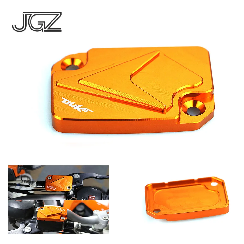 

Orange Motorcycle Parts CNC Aluminum Front Brake Reservoir Fluid Tank Cover Cap For KTM Duke 125 200 390 2013 2014 2015 2016