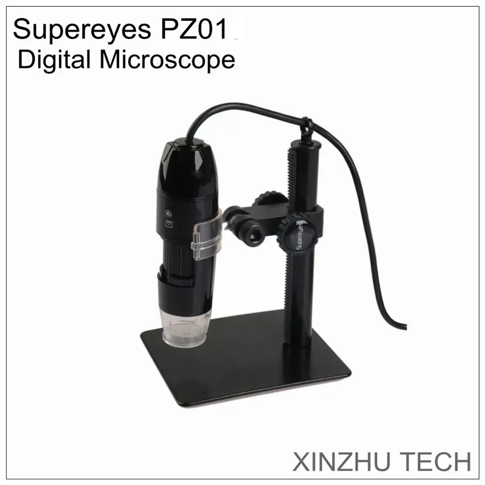 Superyes PZ01 USB цифровой микроскоп 25-500X увеличительный цифровой электронный микроскоп с измерением промышленного м