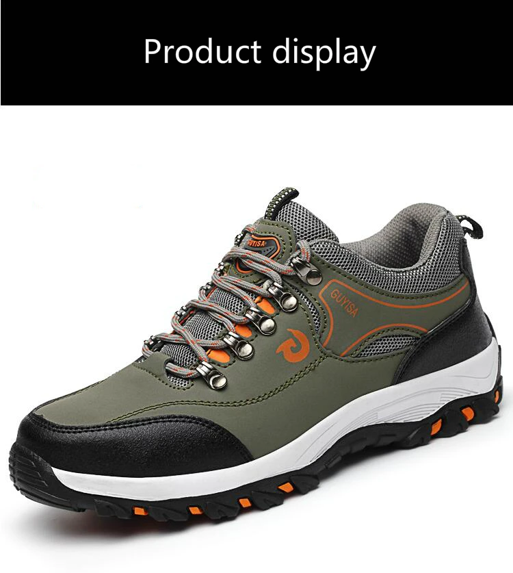 new fashion men large size breathable steel toe covers working safety shoes cow leather anti-puncture tooling security low boots