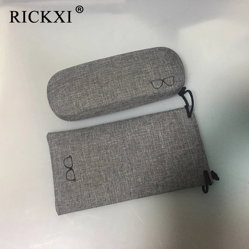 

Women Retro Linen Eyeglasses Case Hard Eye Glasses Case men Eyewear Protector Box Myopia Mirror Box Glasses Case With Bags