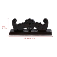 Винтажная деревянная подставка для кистей, 4 слота, китайский держатель для каллиграфии