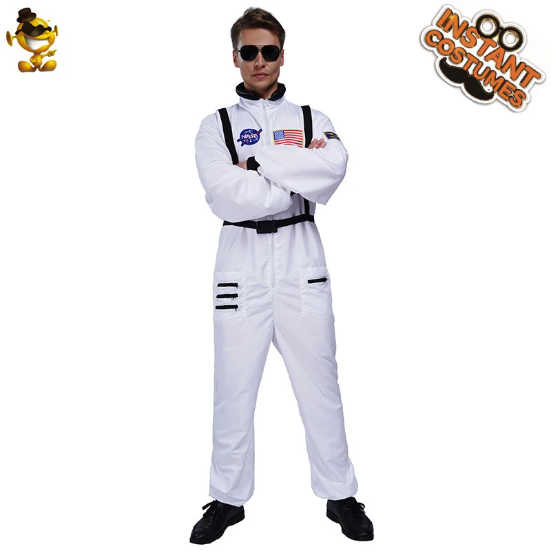 Взрослый космический костюм космонавта для маскарада, карнавала и комбинезон для Хэллоуина костюм для мужчин и женщин