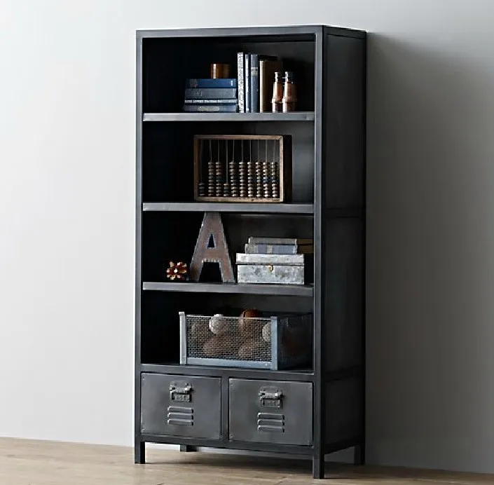 Us French Rural Retro To Do The Old Wrought Iron Shelf Bookcase