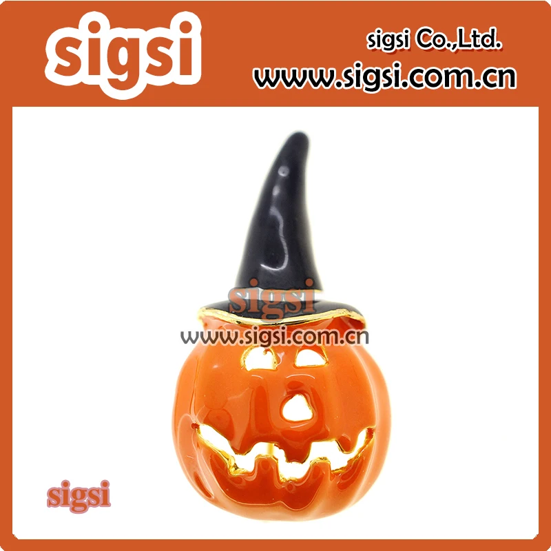 

Fashion pumpkin witrh hat shape Hallowmas rhinestone brooch and pins