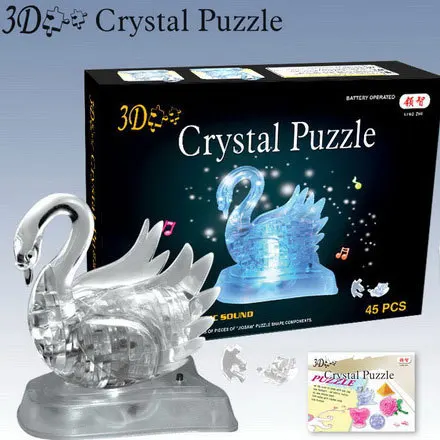 handelaar bereiden Absurd Lichtgevende 3d Led Kristal Zwaan Drie Dimensionale Puzzel, Flash Muziek  Zwaan|led 3d puzzle|3d crystal puzzlecrystal 3d puzzle - AliExpress