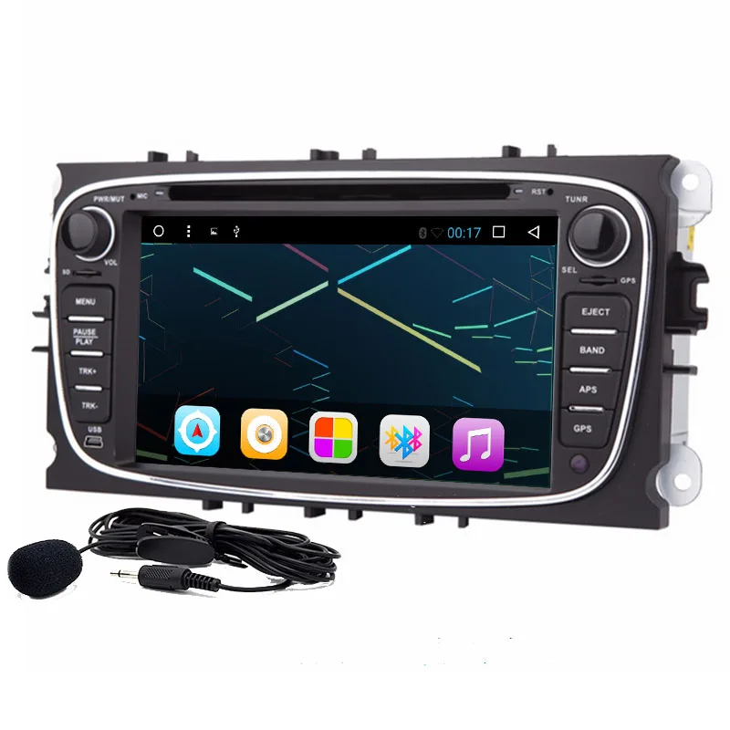 

2 Din 7" Android 6.0 Car DVD Player Online Maps GPS Navigation WIFI for Ford focus II Galaxy Transit Tourneo Mondeo
