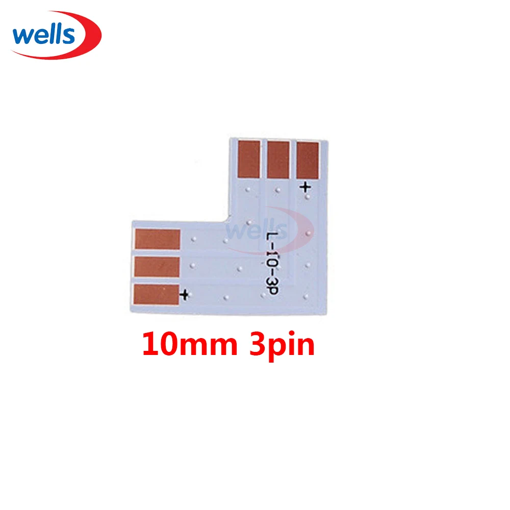 Горячая 5 шт. 2Pin 3Pin 4Pin светодиодный разъем 8 мм 10 мм L/T/X форма FPC Сварка адаптер использовать для 3528 2812 5050 RGB светильник полосы