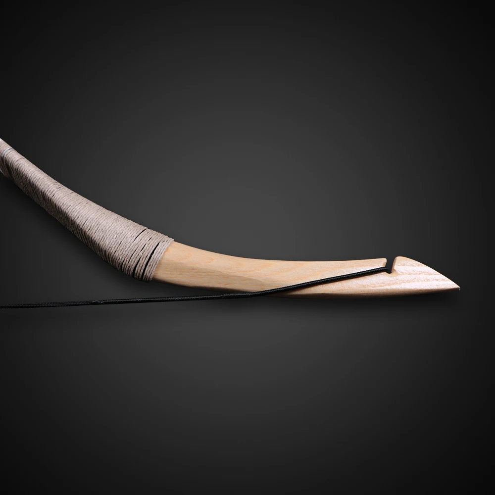 Branco do Couro Recurvo para a Caça ao ar Achery Longbow Caça Arco Adulto Esportes Tiro Tradicional Livre 30-70lbs 7 30-70lbs achery longbow caça arco adulto esportes