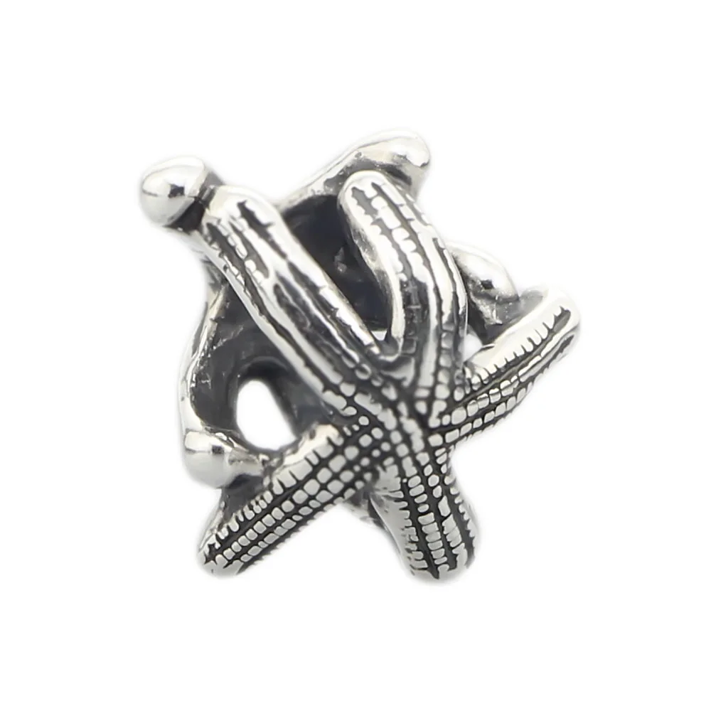 

Starfish Bead Authentic 925 Sterling Silver Charms Jewelry Fit European Style Original Troll Bracelet & Necklace