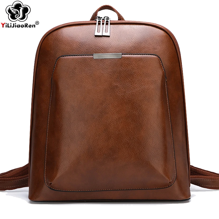 

Vintage Sequined Student Backpack Girl Large Capacity School Bags for Teenage Girls Brand Leather Backpack for Women Mochila Sac