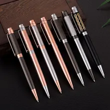 Изысканная деловая офисная металлическая шариковая ручка для школы, студенческие Канцтовары, шариковая ручка, роскошная металлическая пишущая шариковая ручка Изысканная деловая офисная металлическая шариковая ручка для школы, студенческие Канцтовары, шариковая ручка, роскошная металлическая пишущая шариковая ручка