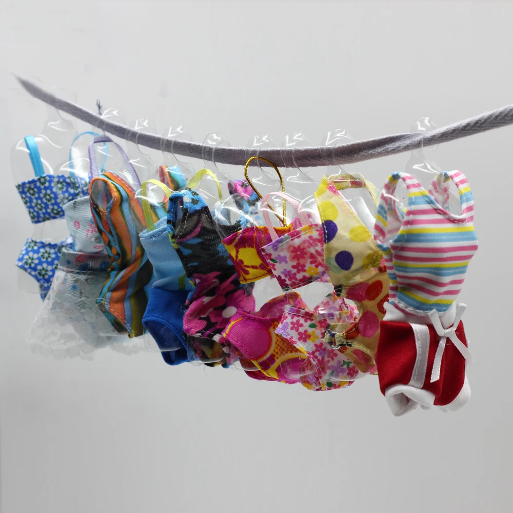 

5 PCS Fashion Swimsuits Beach Bathing Swimwear Clothes 1/6 baribie Doll xMas Gift Baby Toy dress