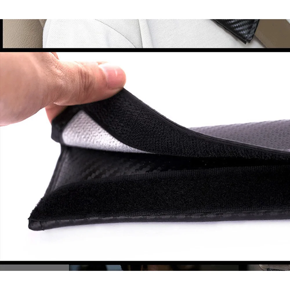 Universal car seat belt Cover Shoulders fibers leather texture relieve fatigue  (6)