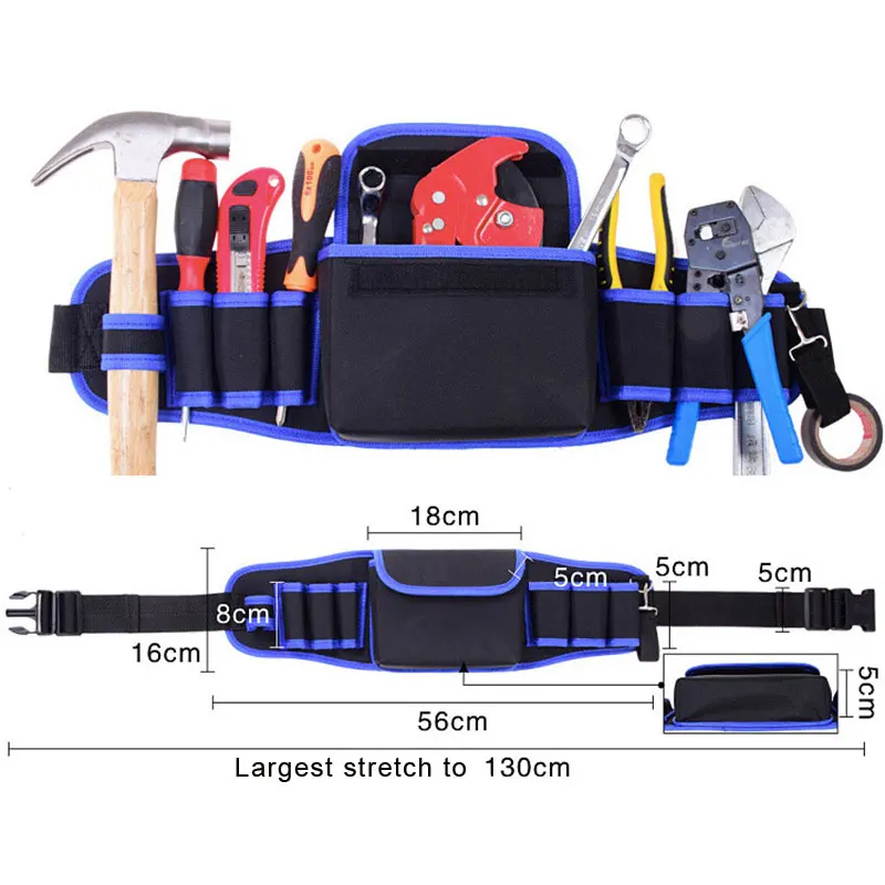 Сумка для инструментов с чехлом, ремень для отвертки, чехол, прочный поясной держатель для инструмента, регулируемая электрическая дрель, сумка, органайзеры для инструментов