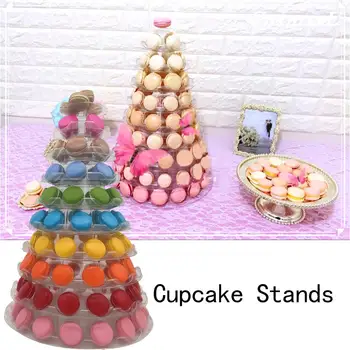 

10 Tiers Round Macaron Tower Stand Cake Display Rack For Wedding Birthday Decor