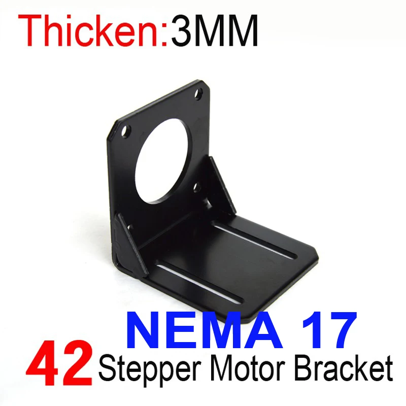 

NEW 1pcs NEMA17 Bracket Alloy Steel NEMA17 42 Stepper Motor Base Mounting Bracket Mount for 3D Printer