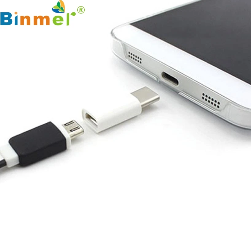 

ecosin2 White Micro USB Male to USB 3.1 Type-C OTG Female USB Data Adapter for Oneplus Two 2 for MacBook 12'' N0417mar23
