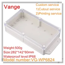 1 шт./лот пресс-форм сделанная оболочка водонепроницаемый IP68, изготовленные из АБС-пластика, Проект box Дело 282*142*60 мм настенный для приготовления пищи на воздухе оборудование