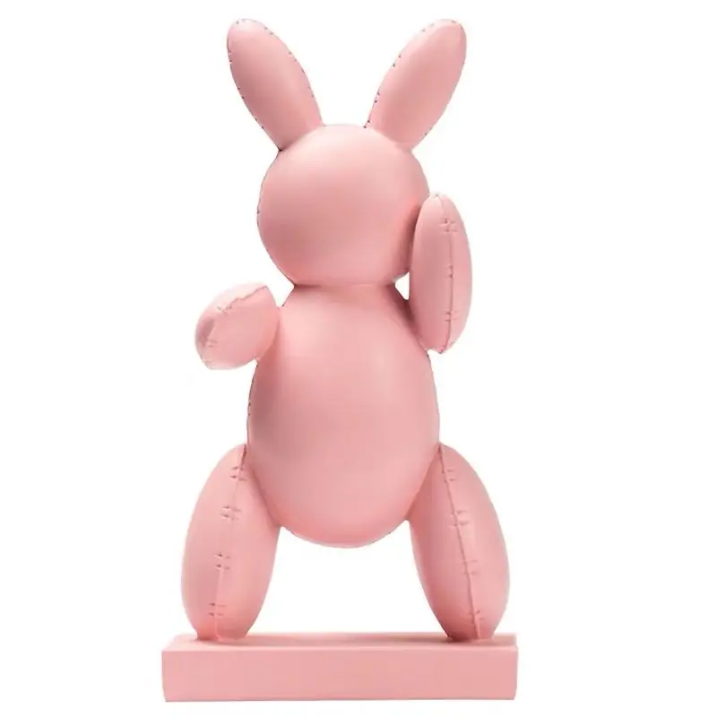 

Nordic Abstract Balloon Rabbit Art Sculpture Statue Jeff Koons Shiny Balloon Dog Figurine Resin Art&Craft Home Decoration R1711