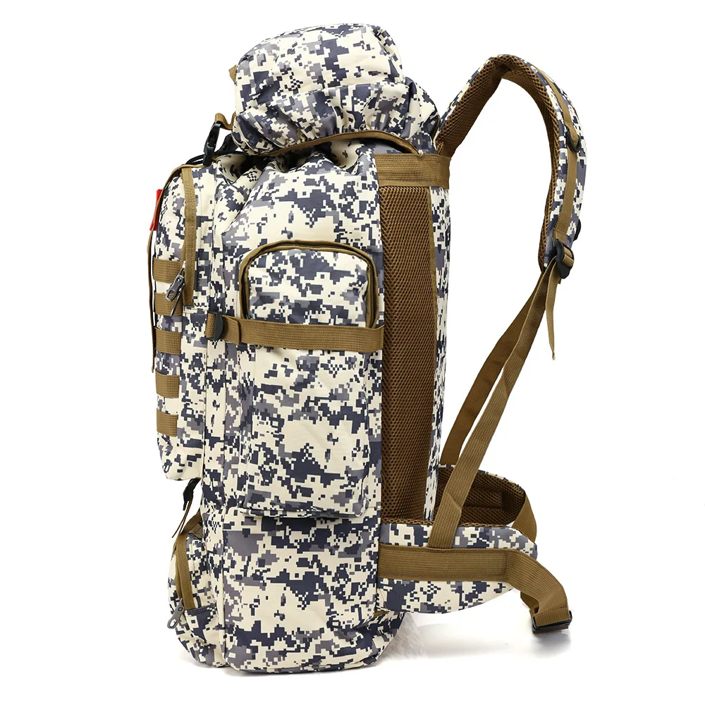 Naturebell 70L Большая вместительная сумка для альпинизма камуфляжный рюкзак военный