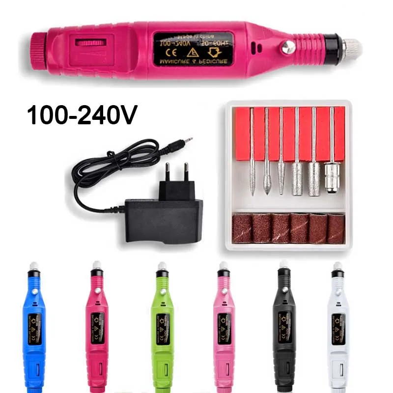 1 Set Professional Electric Manicure Drill Nail Tips Manicure Electric