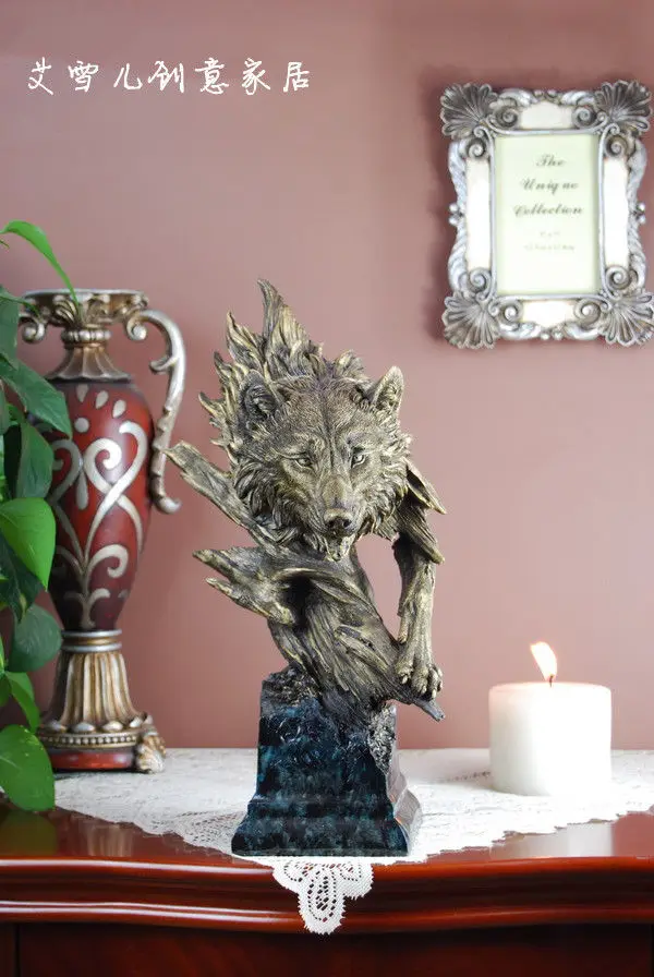 

Big Size Resin Tiger Horse Panther Eagle Wolf Head Bust Statue Figure 16inch High Cheap Shipping Fee