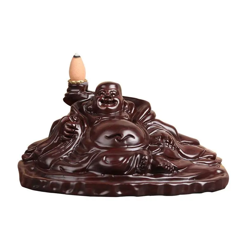 

Mountain Shape Black Sandalwood Buddha Smoke Waterfall Incense Burner Aromatherapy Incense Road Crafts Tower Incense Holder