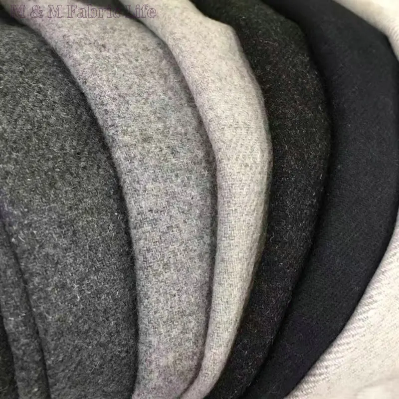 150cm*3yards semi worsted wool+acrylic+polyester fabric windproof