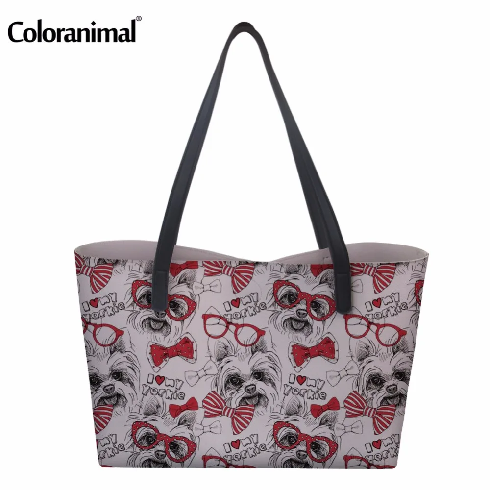 

Coloranimal 2018 New Designer Women Large Capacity PU Tote Bags Woman Fashion Shopping Bags Portable Storage Handbags for Lady