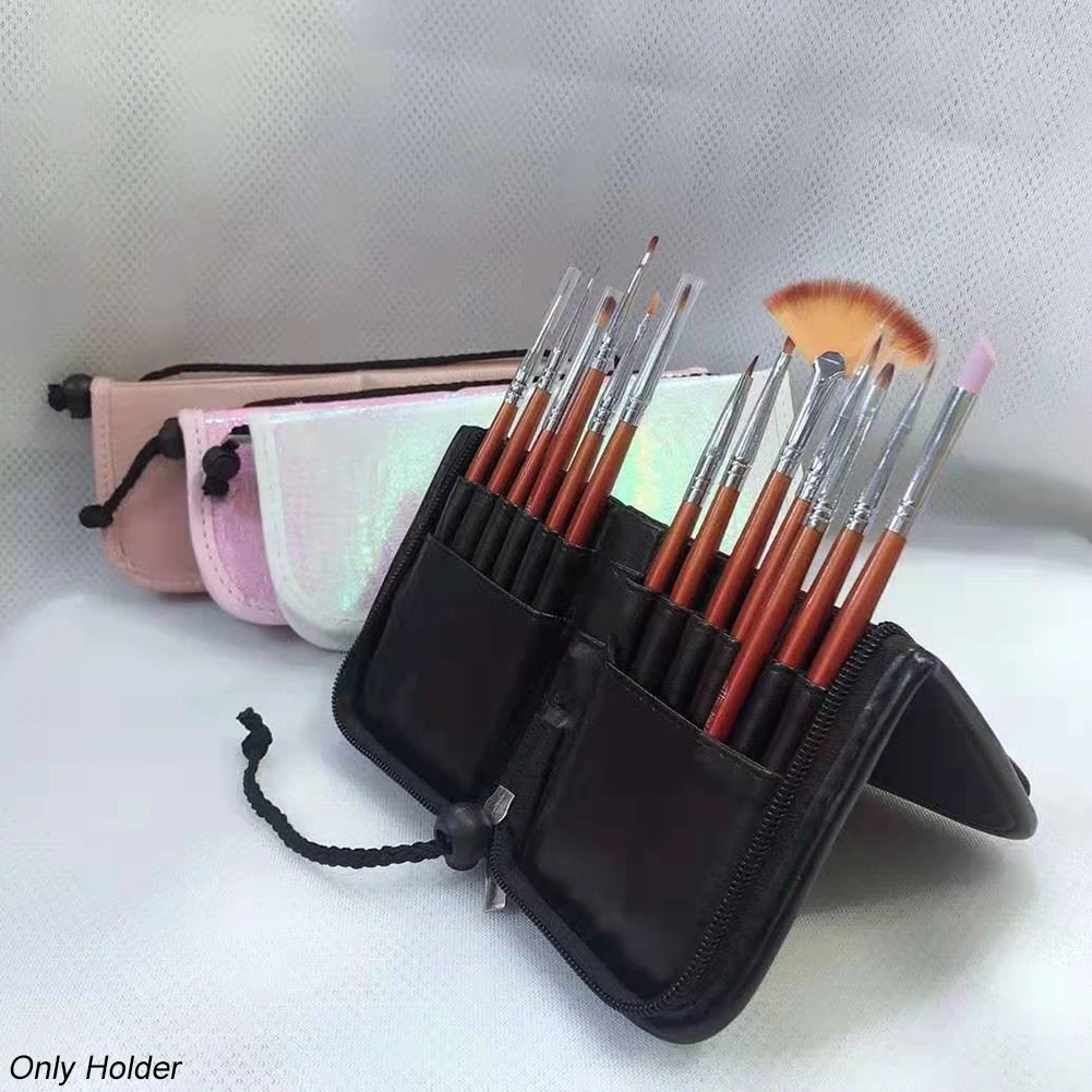 

Manicure Organizer Nail Brush Holder Display Stand Pencil Case Storage Pouch Decorative Makeup Cosmetic Bag Accessories Tool