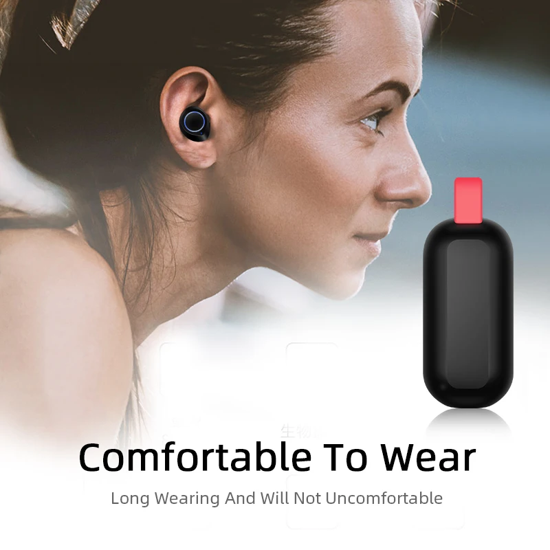 Наушники M & J Bluetooth 5 0 портативные беспроводные TWS наушники вкладыши с 3D стерео