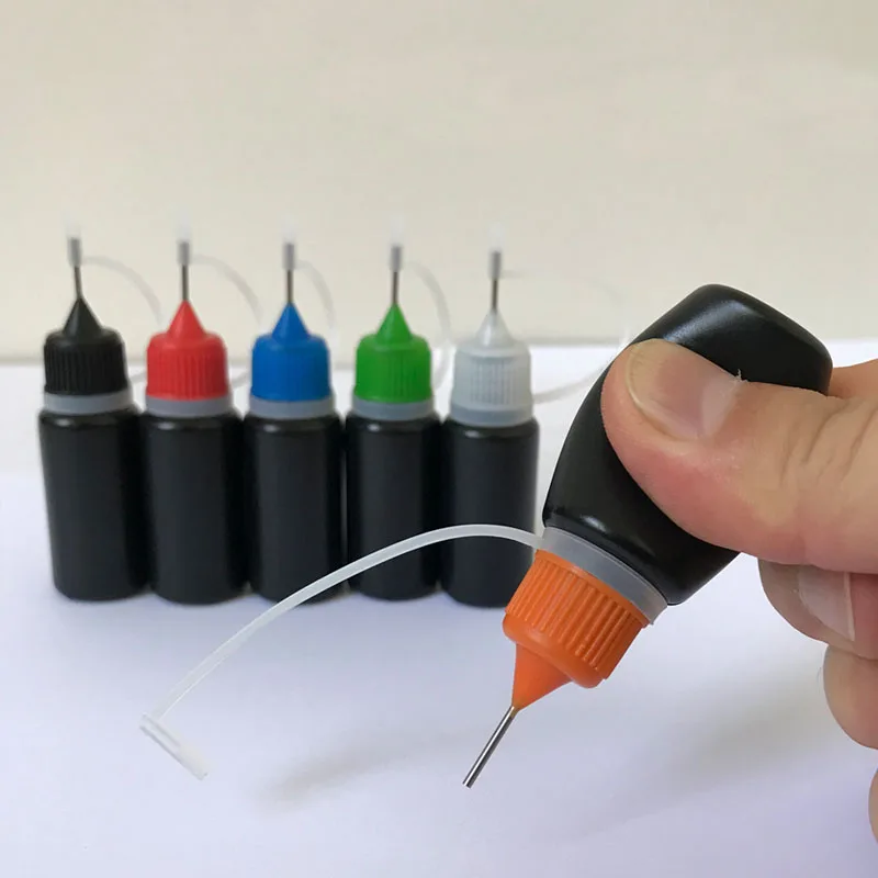 

50pcs Black LDPE 10ML E Liquid Needle Bottles Empty Squeeze soft Plastic Refillabel Oil Dropper Bottles With Needle Cap