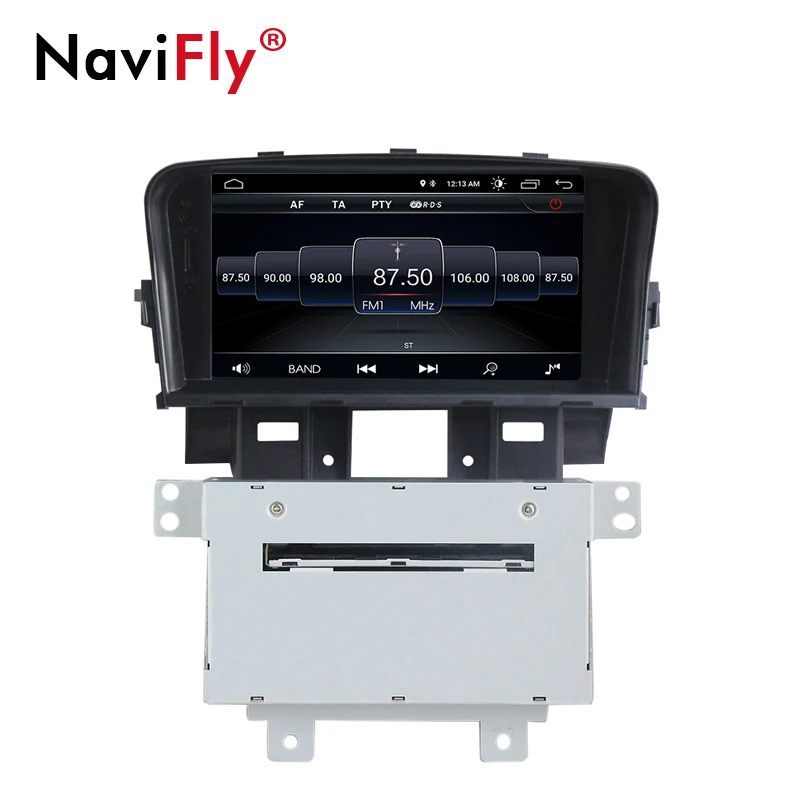 Best NaviFly  car dvd radio radio player Android8.1 For Chevrolet Cruze 2008 2009 2010 2011 2012 car dvd gps stereo player with wifi 2