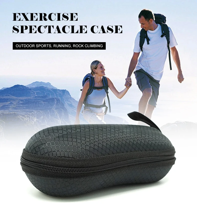 1 (1) MINIMUN Lattice Sunglasses Case High Quality Women Men Glasses Box Zipper Eyewear Cases Eyewear Accessories 