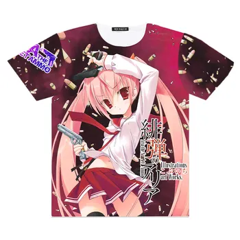 

New Arrival Men Women t shirt Anime Kanzaki Holmes Aria Cosplay Full Graphic T-shirts Print Tees Tops Short Sleeve