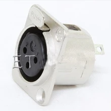 20 шт./лот сделано Neutrik фабрики Китая YS145 Cannon гнездо XLR Серебряная пластина