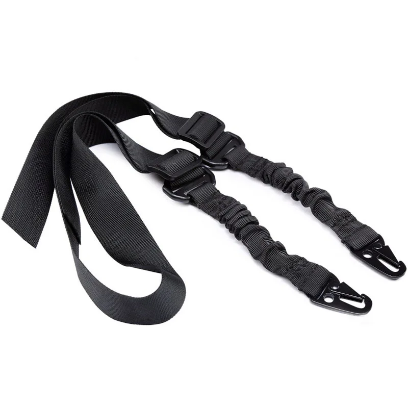 Tactical 2 Point Bungee Rifle Gun Sling Strap 1.4m Airsoft Military Hunting System Universal Strap Heavy Duty