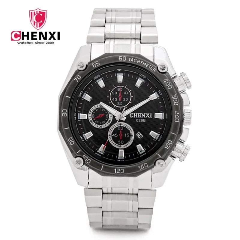 

CHENXI Men Full Steel Sport Watches Famous Brand Watch Man Hot Sale Design Fashion Luxury Wristwatch Male Quartz Clocks NATATE