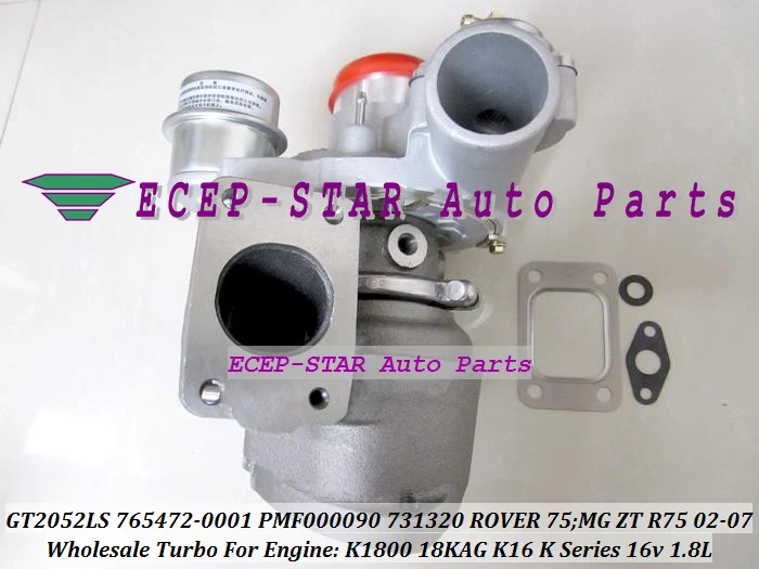 GT2052LS PMF000090 731320-5001S 765472-0001 Turbo Turbocharger For ROVER 75 2002 MG ZT R75 2002-05 K16 K Series 16v K1800 18KAG 1.8L