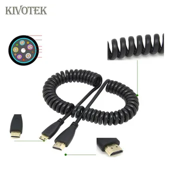 

HDMI To Mini Hdmi Retractable Adapter Cable 50cm,hdmi Male to mini 1.4v retractable cable Connector For HDTV Free Shipping
